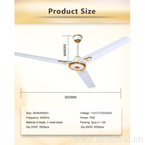 36 48 56 60 inch Electrical Ceiling Fan